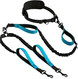 2 IN 1 HANDS-FREE DOUBLE DOG LEASH