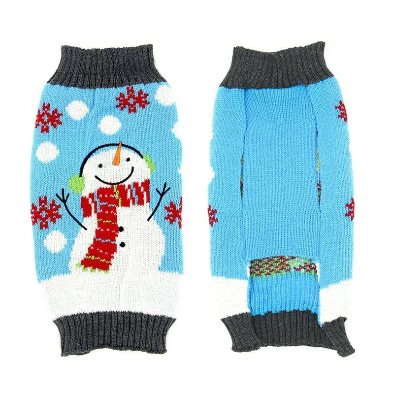 Christmas Striped Dog Knitted Sweater