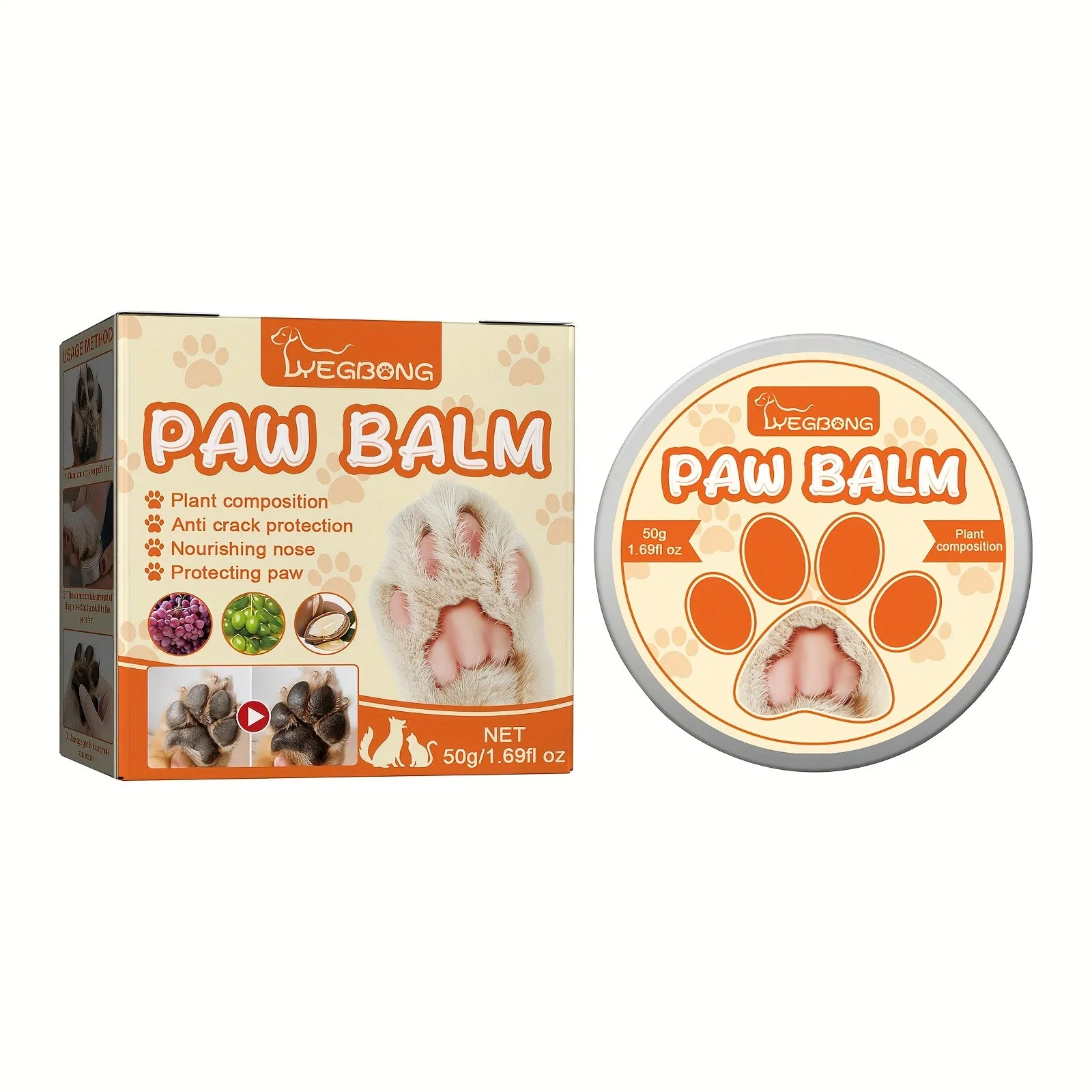 Dog  Cat Paw Moisturizing Protection Cream  Paw Care