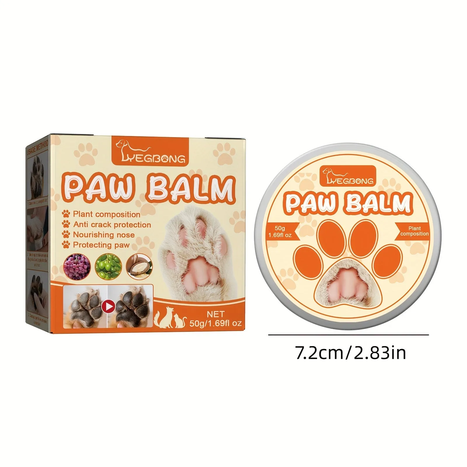 Dog  Cat Paw Moisturizing Protection Cream  Paw Care