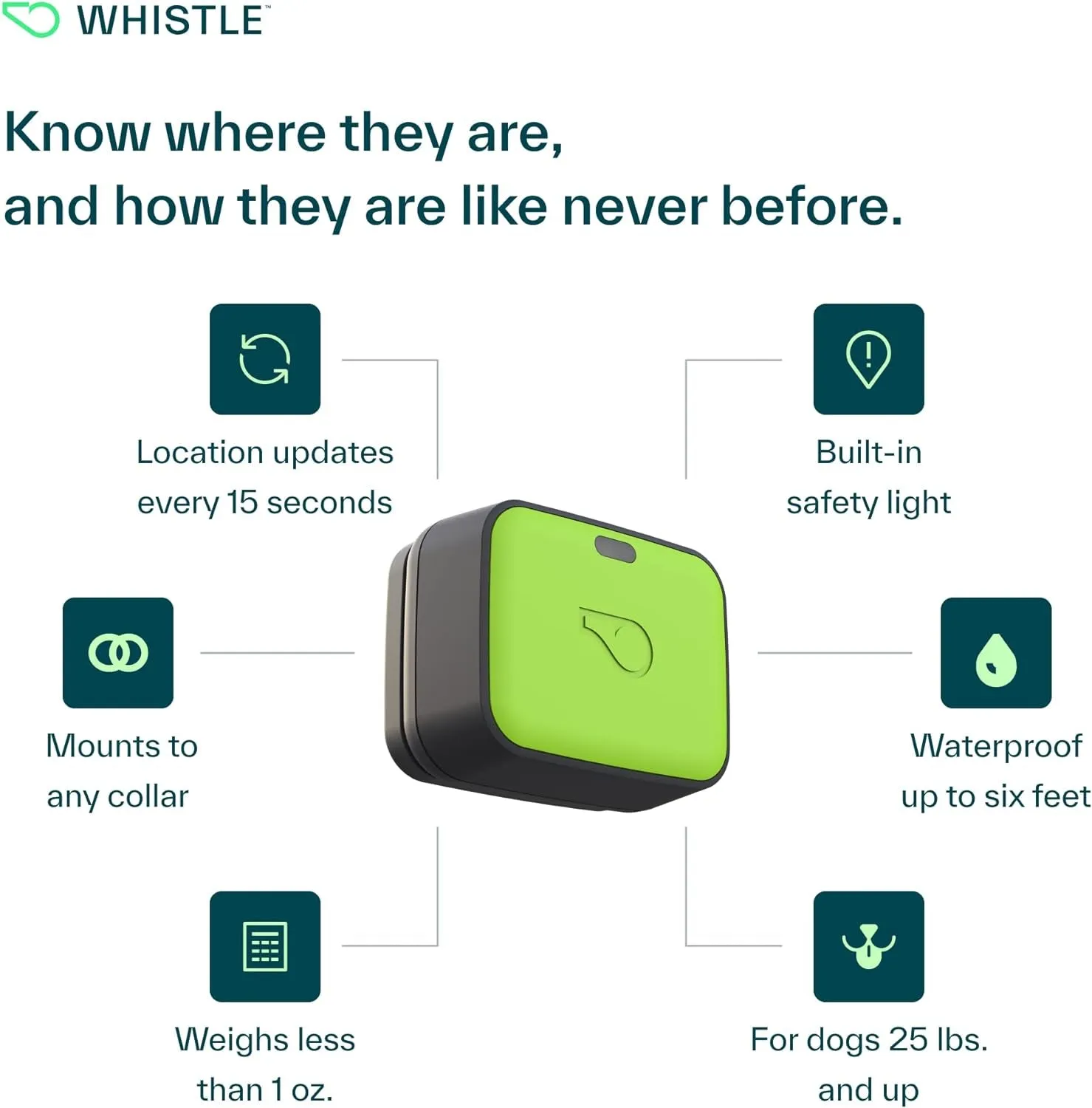 GPS   Health   Fitness - Ultimate Dog GPS Tracker plus Dog Health & Fitness Monitor, Waterproof, Safe Place Escape Alerts, Built-In Night Light,Fits on Dog Collar, GO Explore, Grey