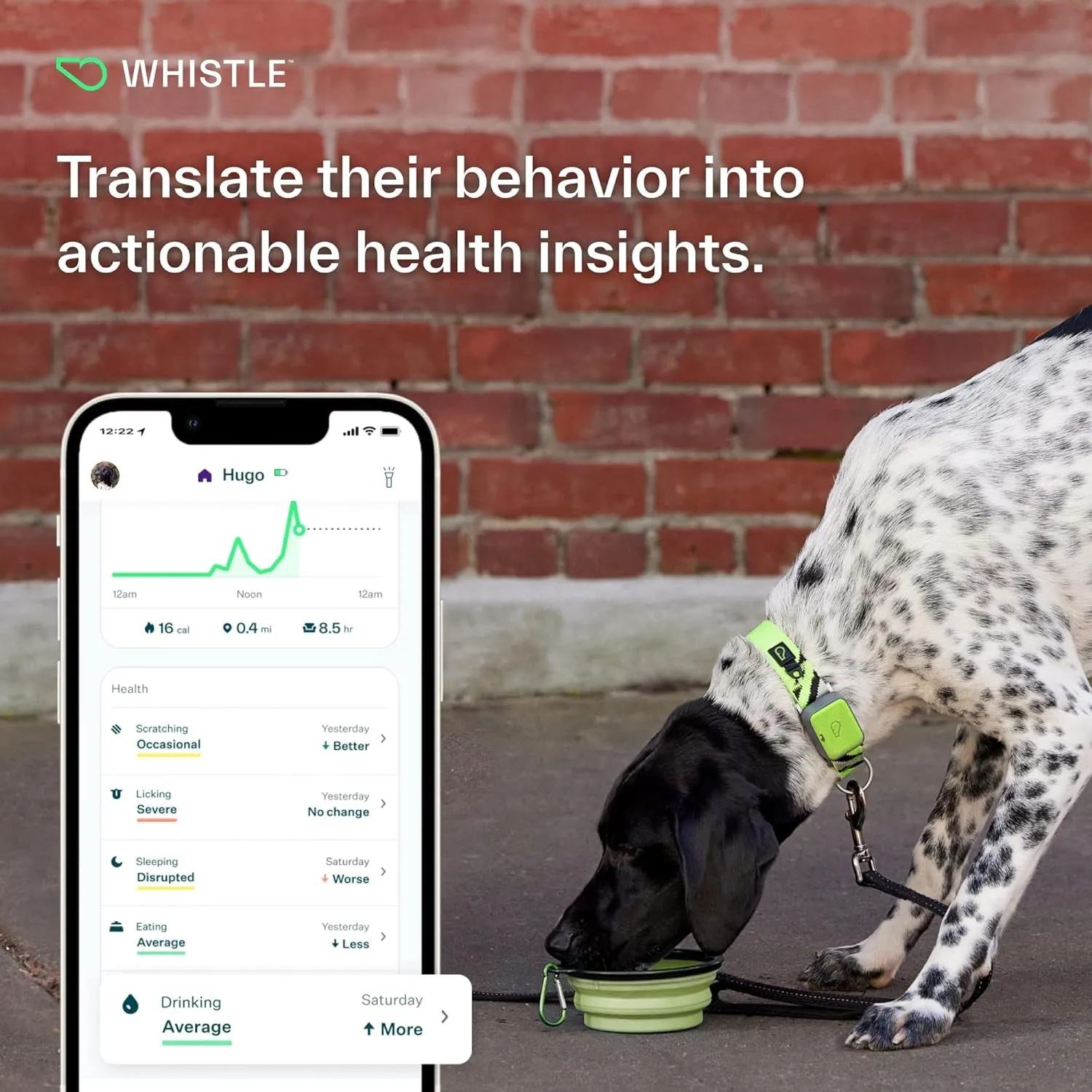 GPS   Health   Fitness - Ultimate Dog GPS Tracker plus Dog Health & Fitness Monitor, Waterproof, Safe Place Escape Alerts, Built-In Night Light,Fits on Dog Collar, GO Explore, Grey