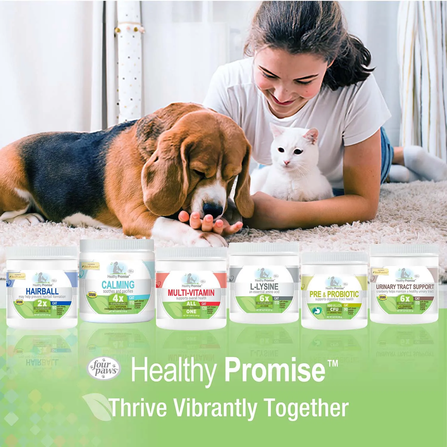 Healthy Promise Multi-Vitamins For Cats, Savory Chicken, 120 ct