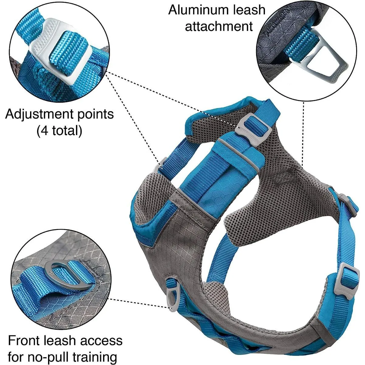 Kurgo Journey Air Dog Harness Coral Large