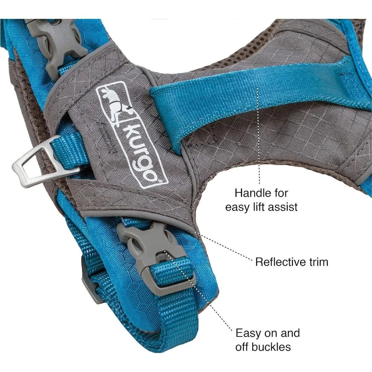 Kurgo Journey Air Dog Harness Coral Large