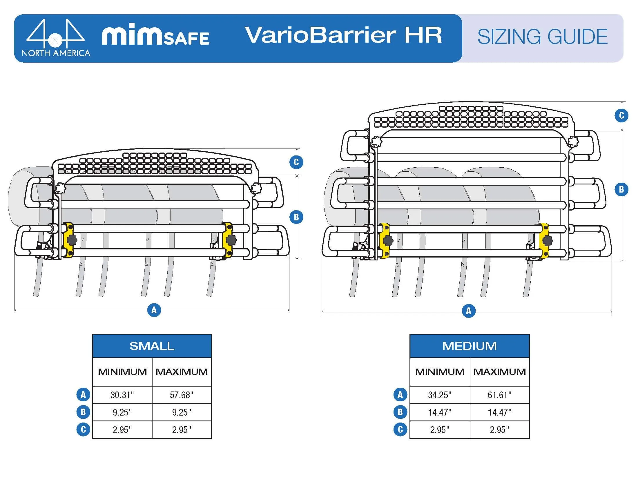 MIM VarioBarrier HR - Universal Crash Tested Cargo Barrier