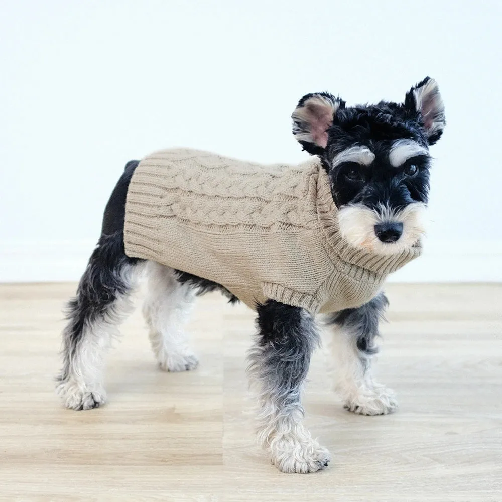 Puppy Dog Sweaters for Small Medium Dogs Winter Warm Knitted Pet Clothes Turtleneck Chihuahua Vest Dogs Cats Clothes Yorkie Coat