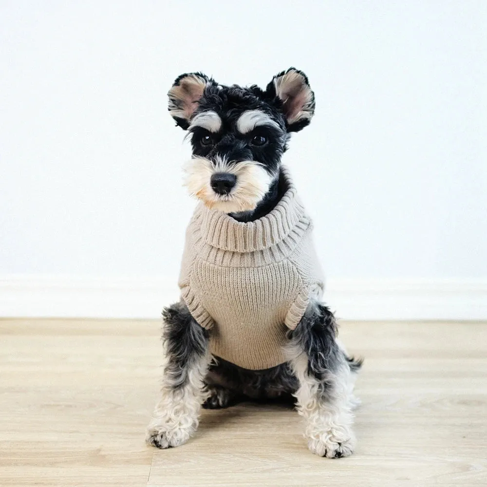 Puppy Dog Sweaters for Small Medium Dogs Winter Warm Knitted Pet Clothes Turtleneck Chihuahua Vest Dogs Cats Clothes Yorkie Coat