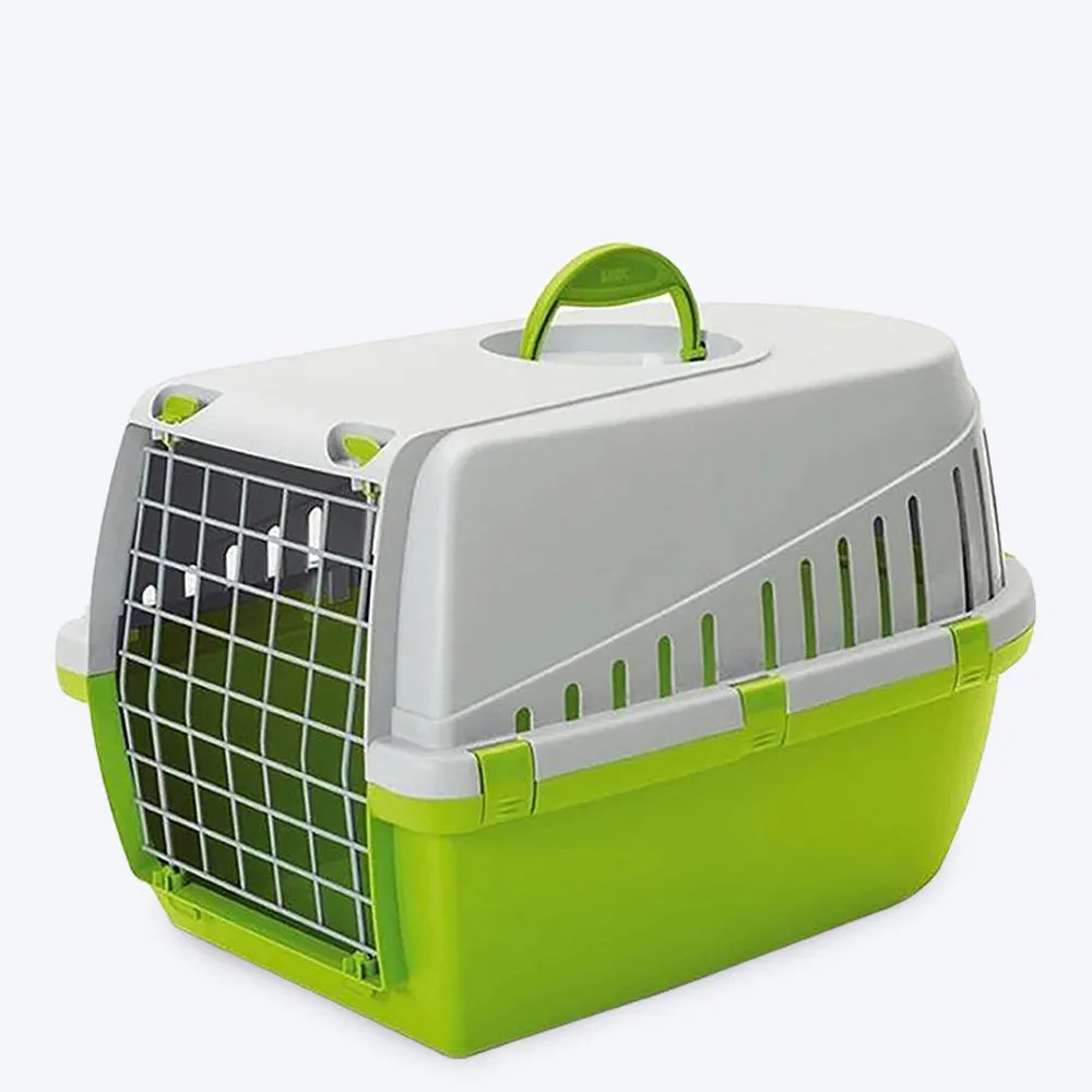 Savic Carrier - Lemon Green - 22 x 15 x 13 inch - Holds up to 7 kg