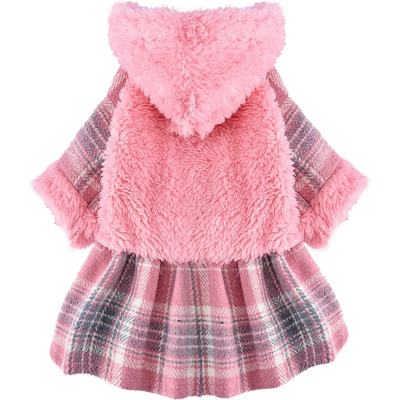 Winter Dog Dress, Fleece Dog Sweater for Small Dogs.