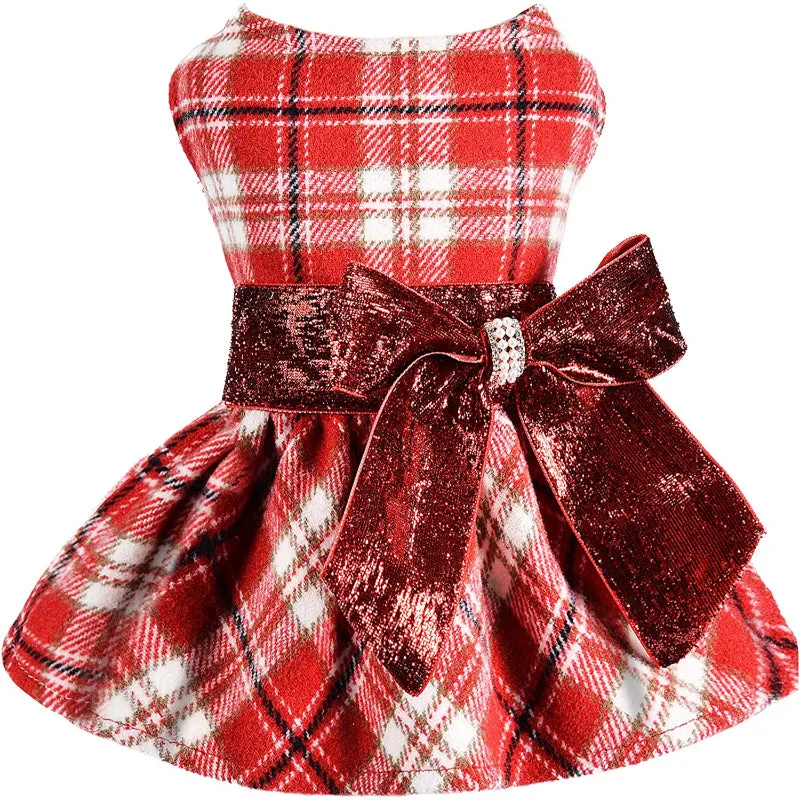 Winter Dog Dress, Fleece Dog Sweater for Small Dogs.